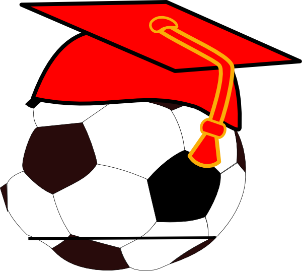 Graduation clipart ball. Soccerballgrad clip art at