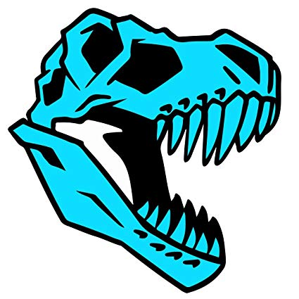 clipart skull t rex