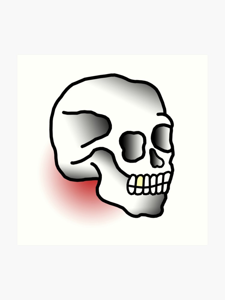 clipart skull traditional