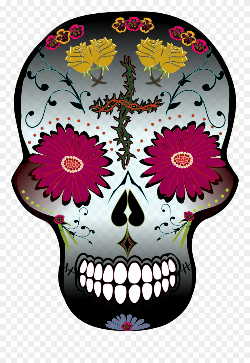 Day of the dead. Clipart skull traditional