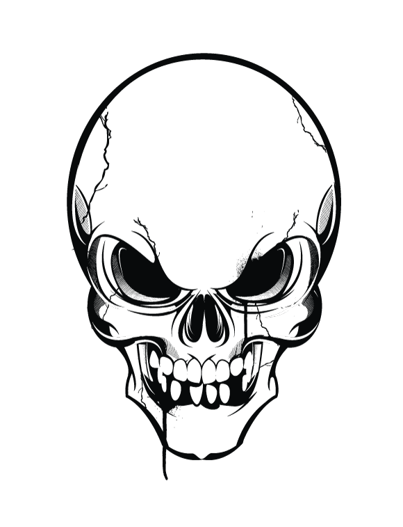 clipart skull vector