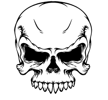 clipart skull vector
