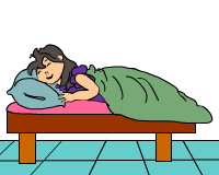 clipart sleeping animated