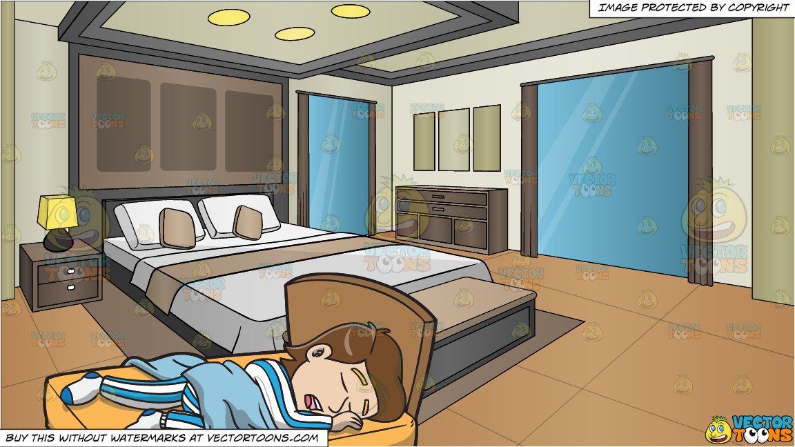 clipart sleeping comfy bed