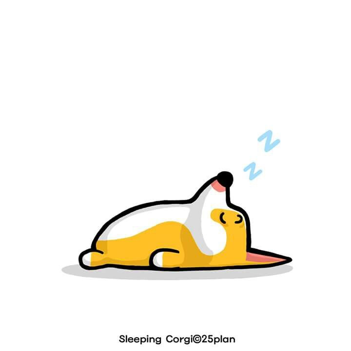 Corgi clipart sleeping. Dog free download best