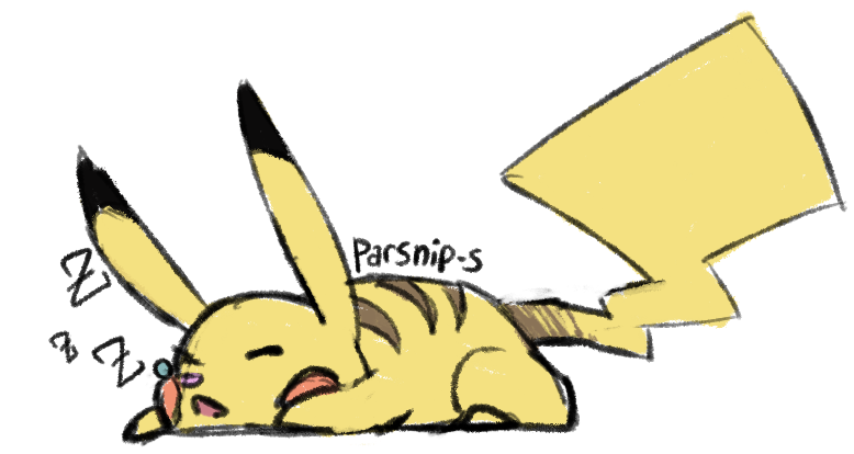 By parsnip s on. Clipart sleeping pikachu