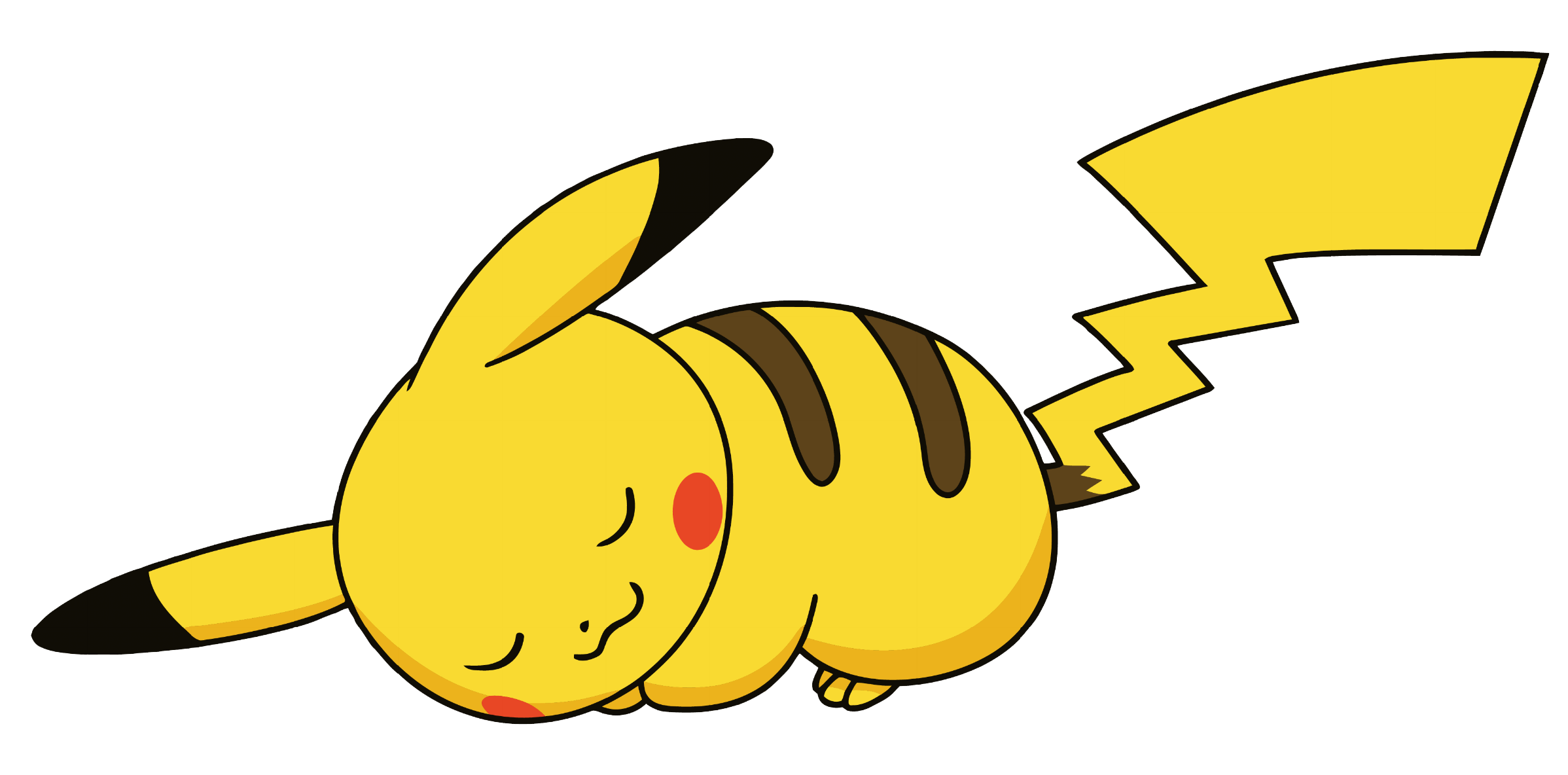 Clipart sleeping pikachu. So cute and adorable