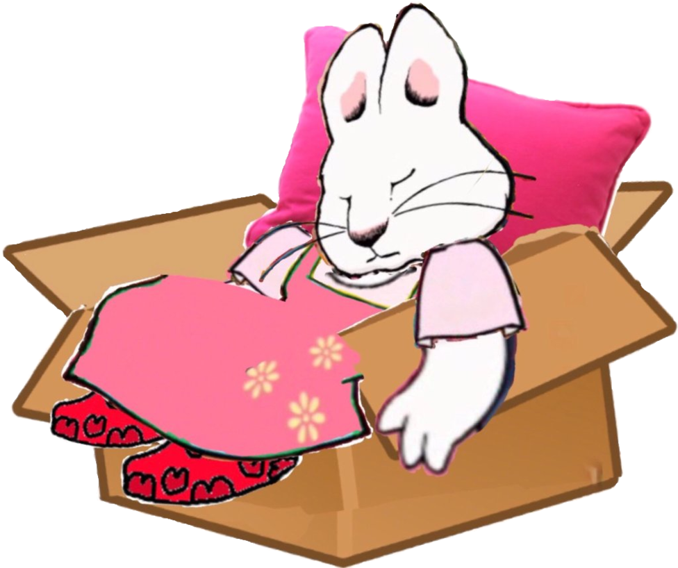 Ruby in her box. Sleeping clipart bed drawing