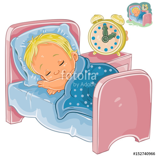 clipart sleeping pretty bed