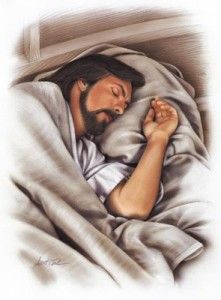 clipart sleeping rested god