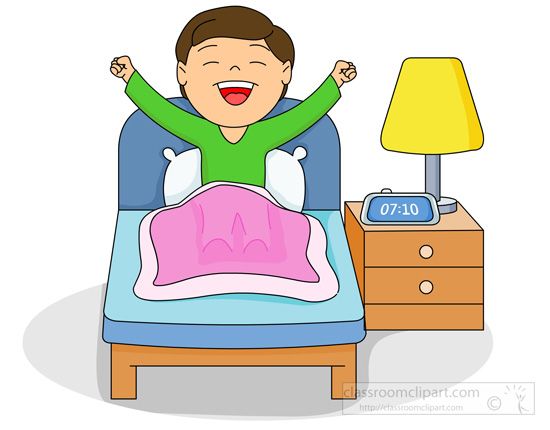 morning clipart gets up