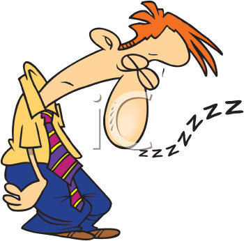 tired clipart tired man