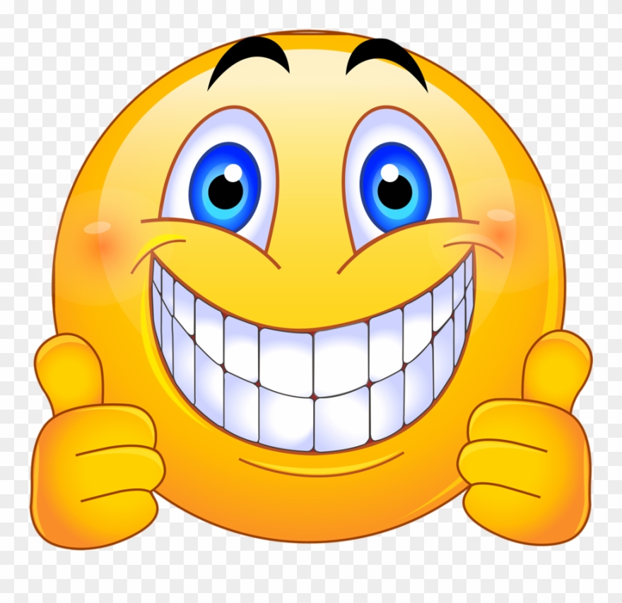Feliz png emoticon smile. Emoji clipart blessed