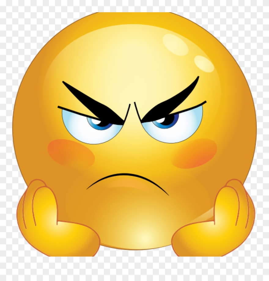 smiley clipart anger