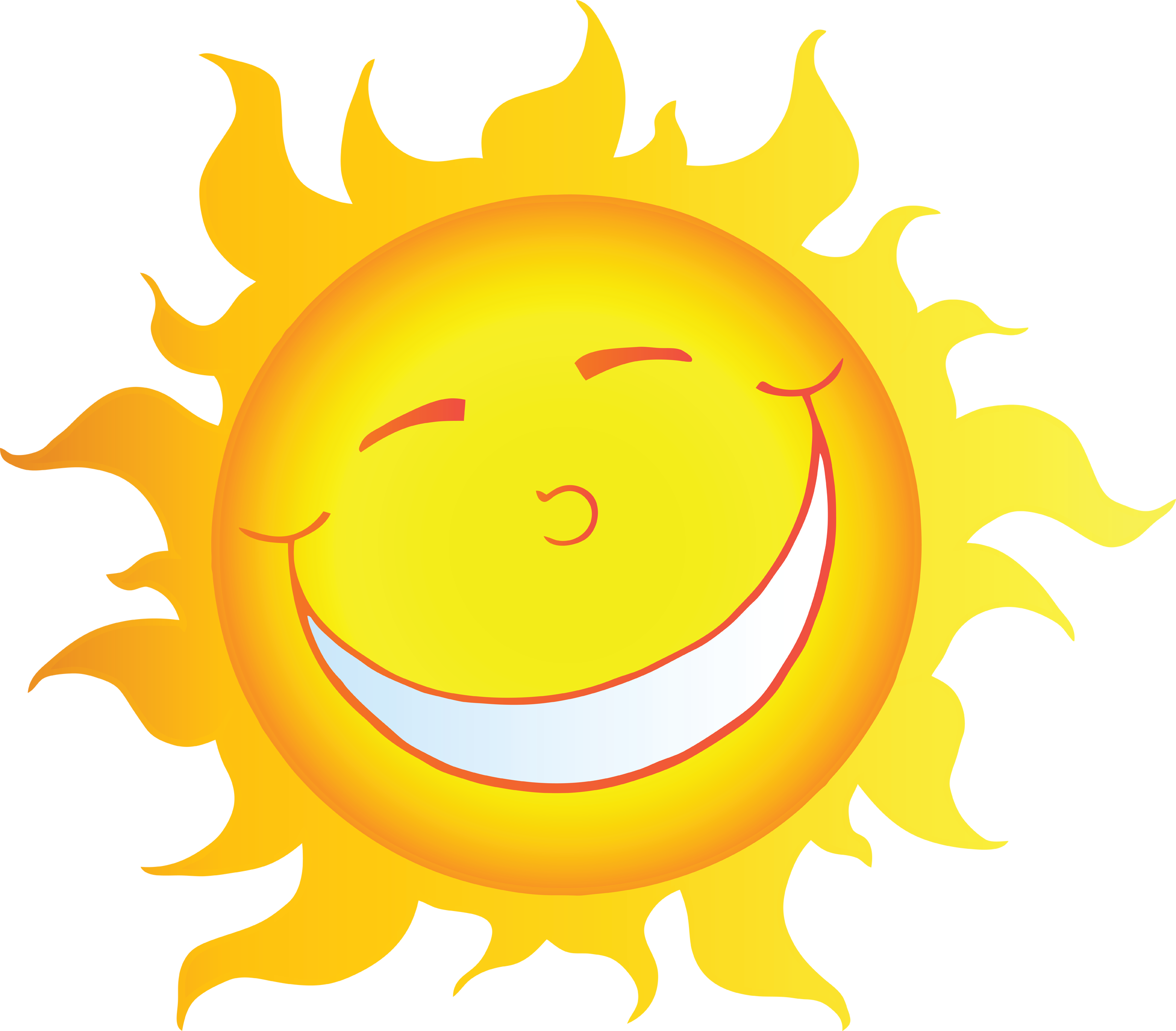 clipart smile beaming