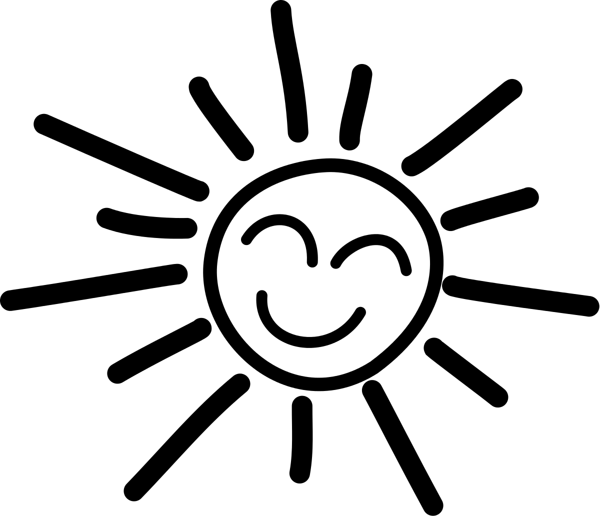 clipart smile black and white