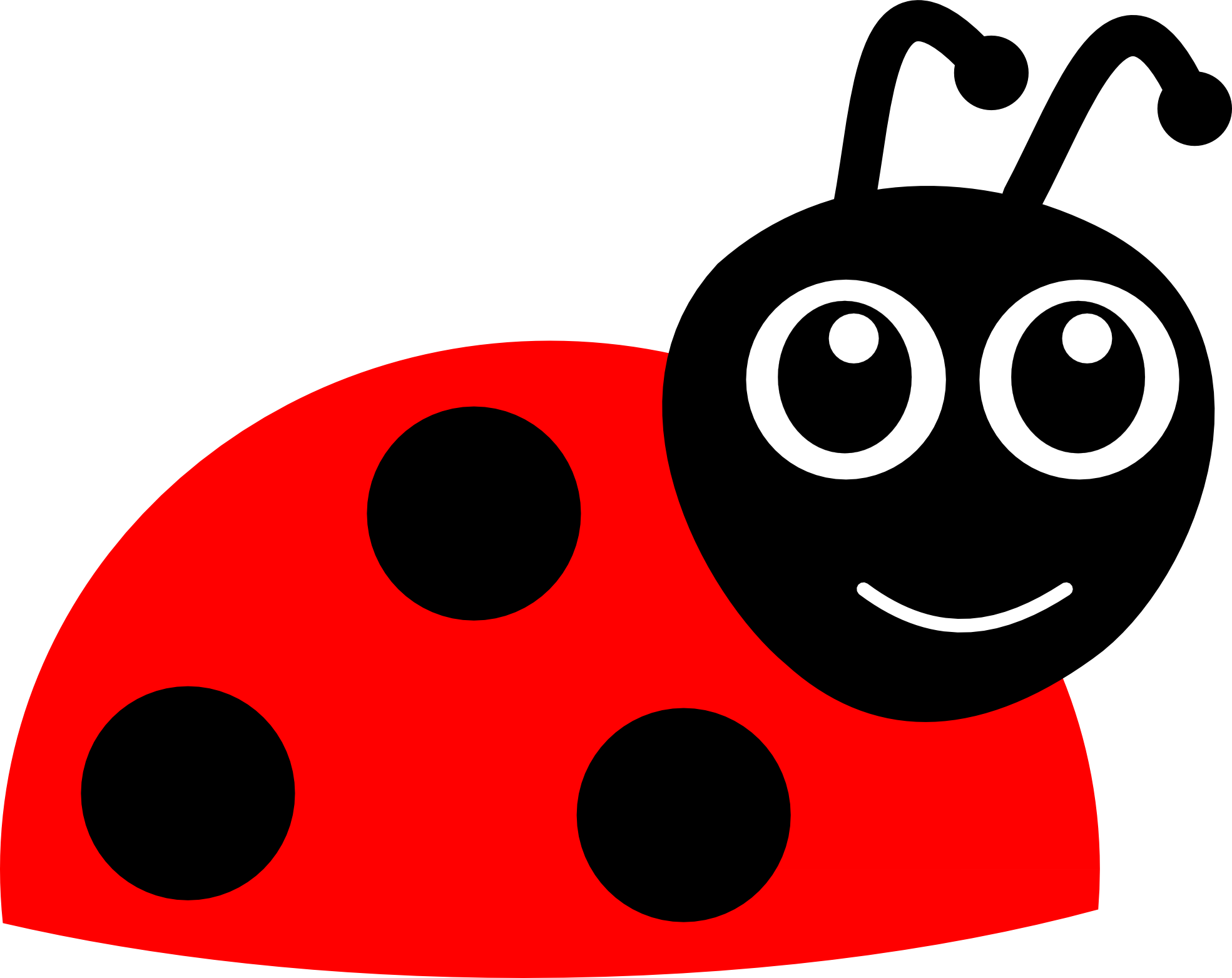 clipart smile bug