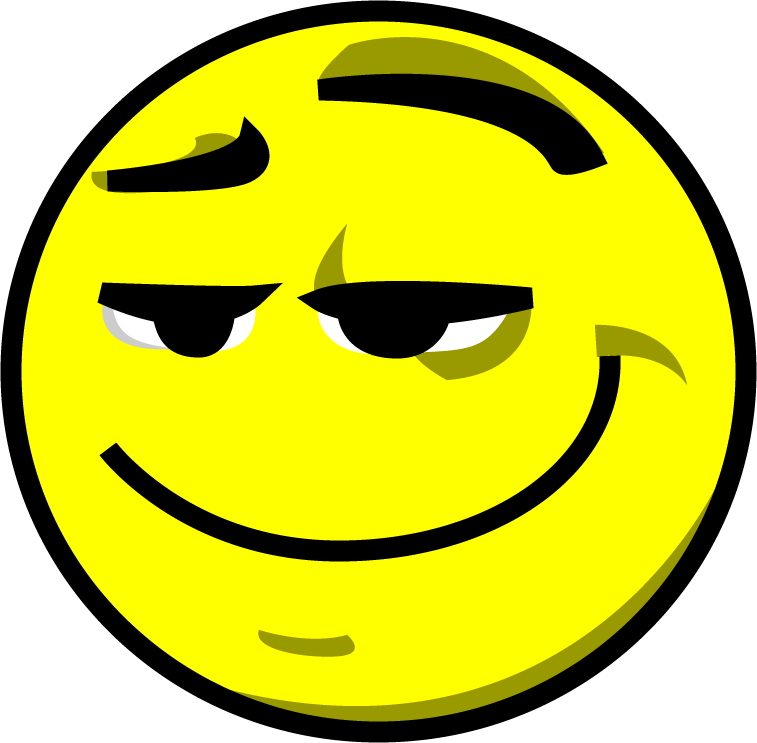 Clipart smile cheeky smile. Free confused happy face