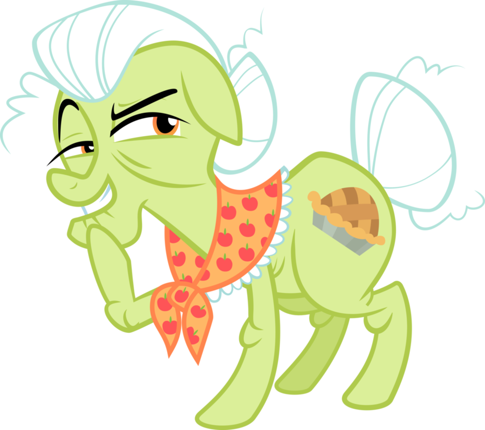 Clipart smile cheeky smile. Granny smith making a