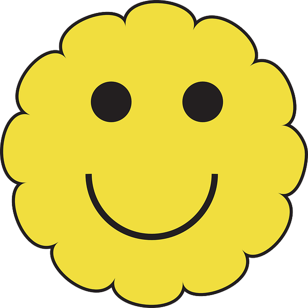 clipart smile cheerful face