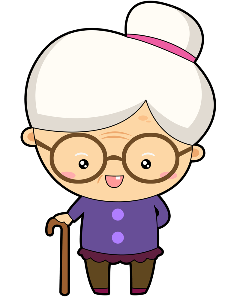 Grandmother clipart animated. Be brave lose the