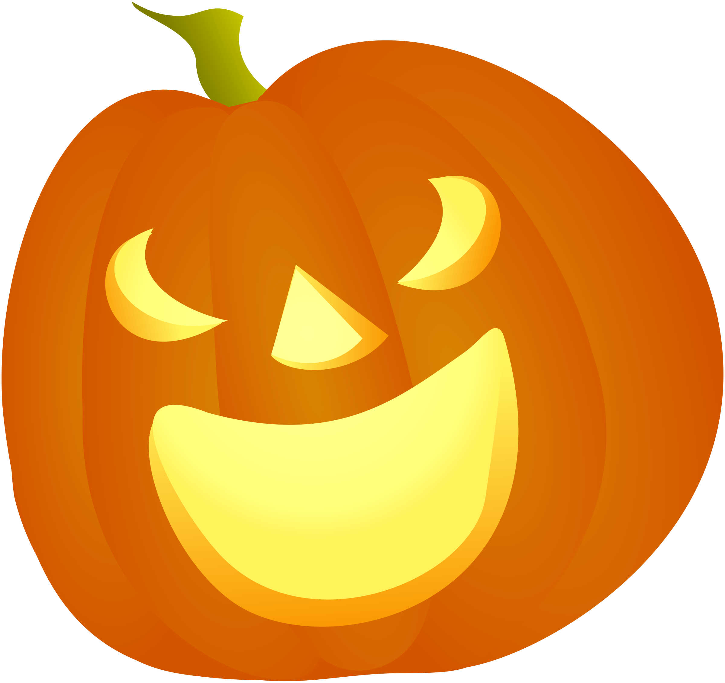 clipart smile pumpkin