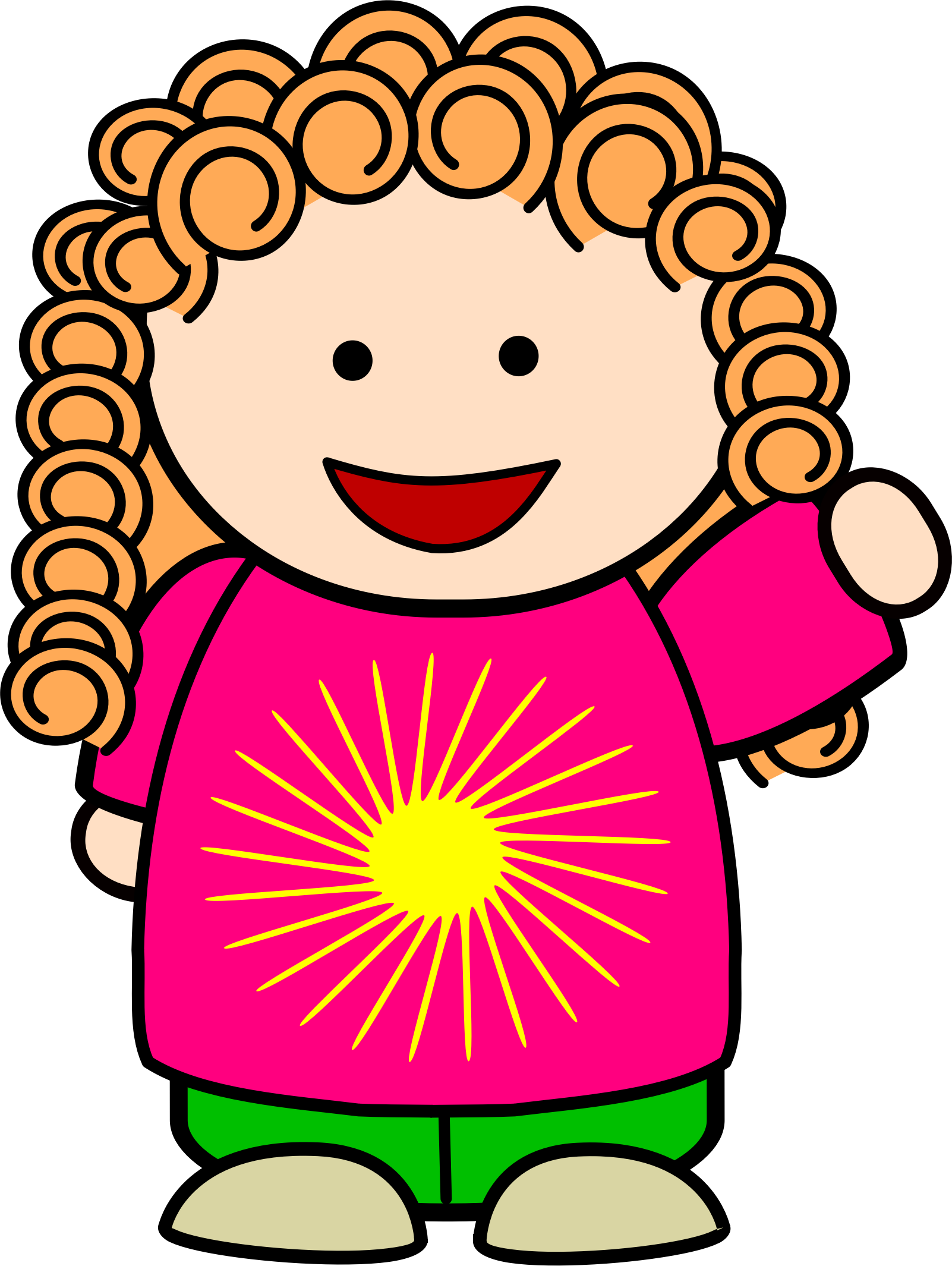 nice clipart red smile
