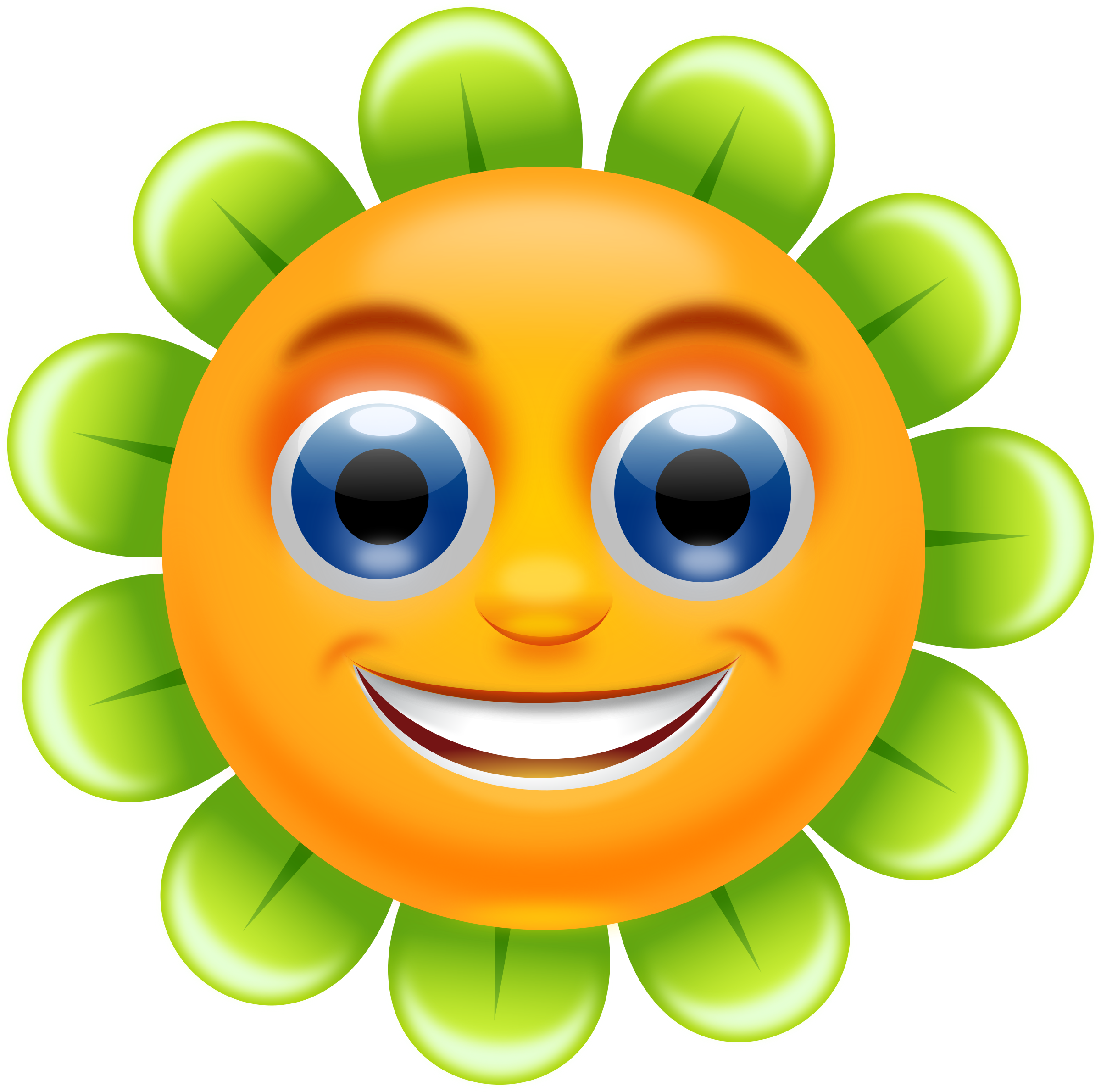 Daisy clipart smile. Smiling flower remix big