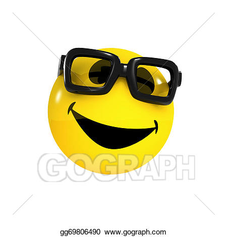 Clipart smile student. Stock illustration d smiley