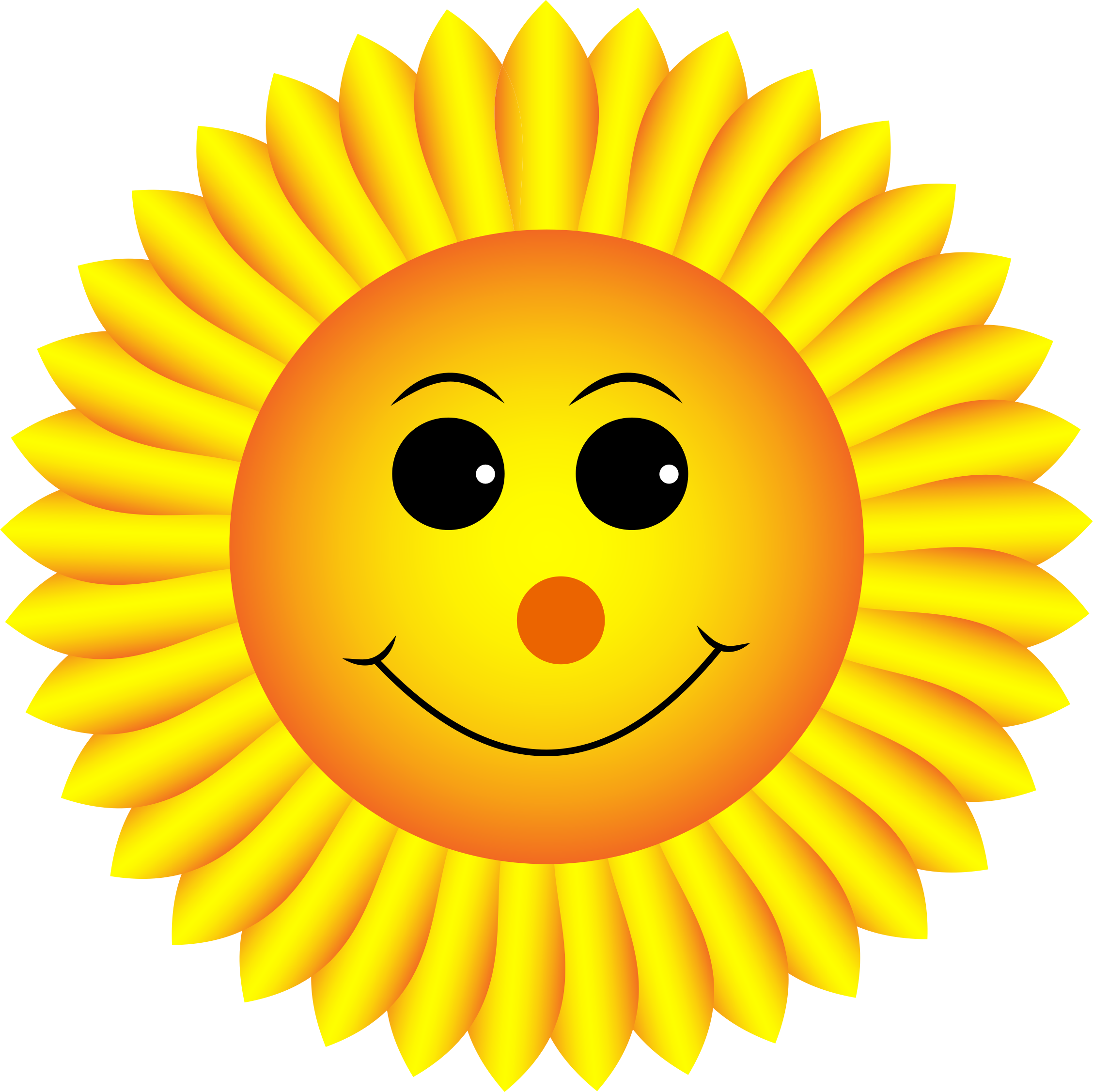 Clipart smile sunflower, Clipart smile sunflower Transparent FREE for