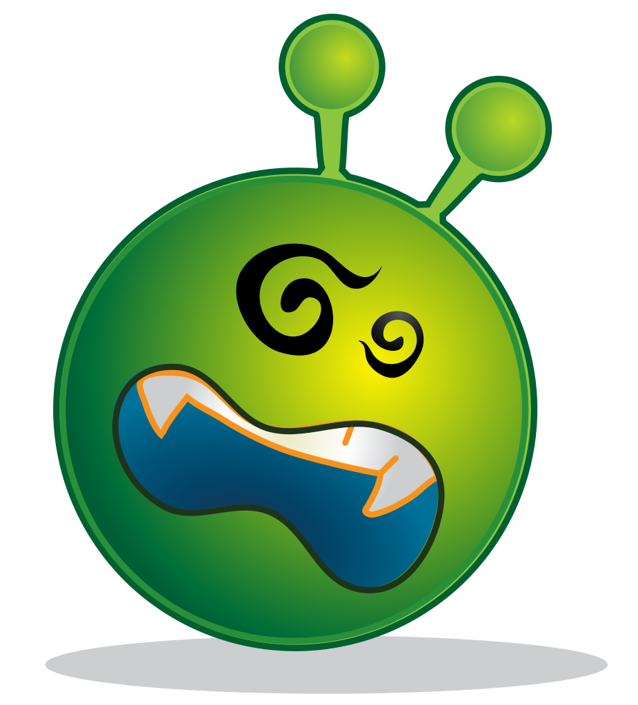 File smiley green alien. Clipart smile svg