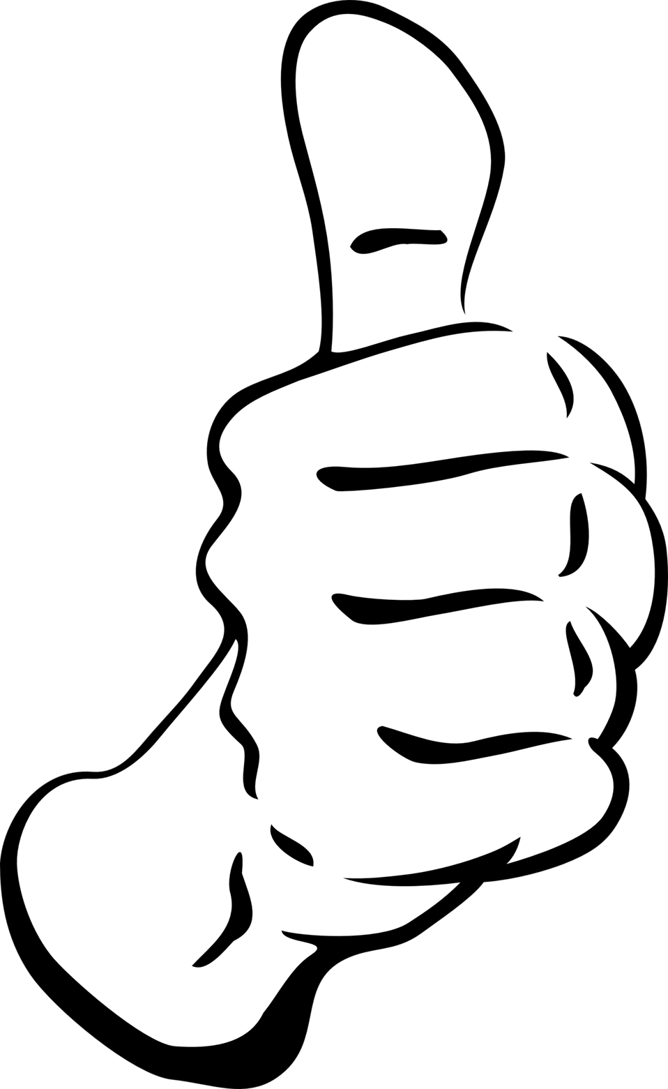 Positive clipart thumbs down. Up drawing at getdrawings