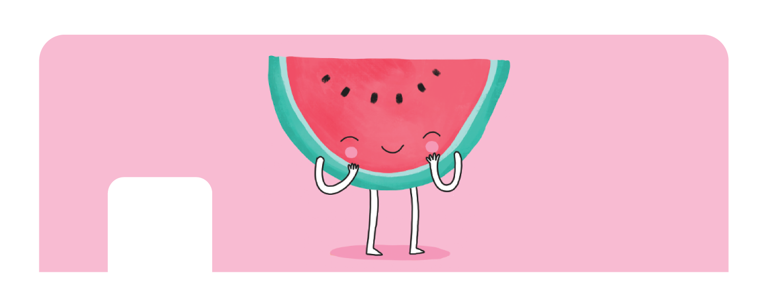 clipart smile watermelon