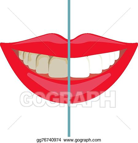 clipart smile white tooth