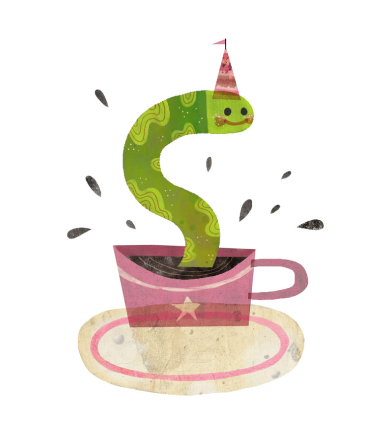 clipart snake birthday