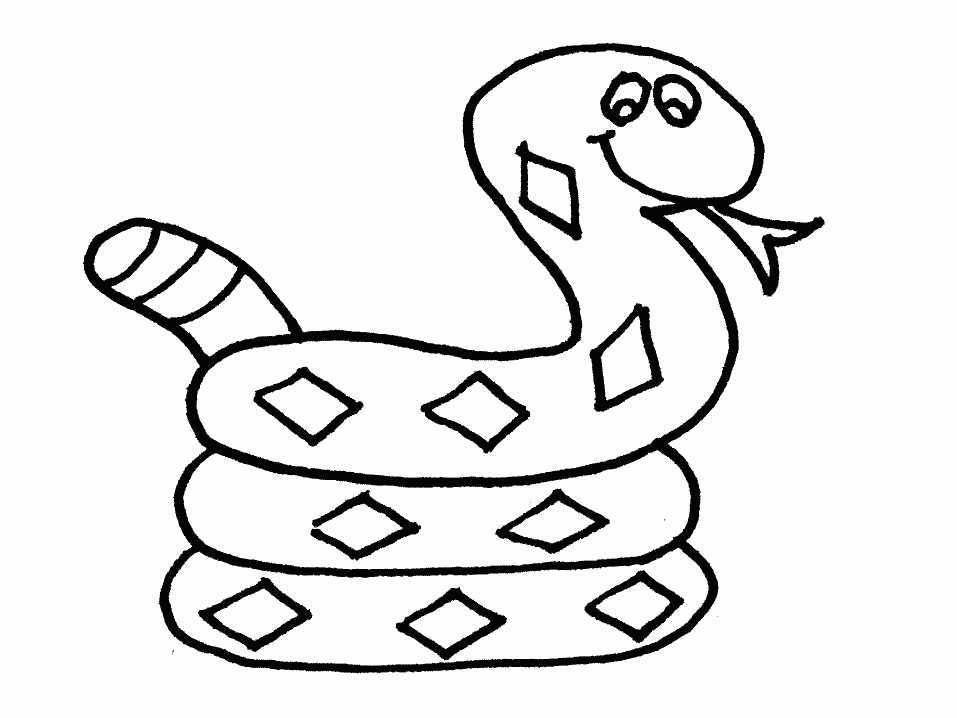 clipart snake coloring