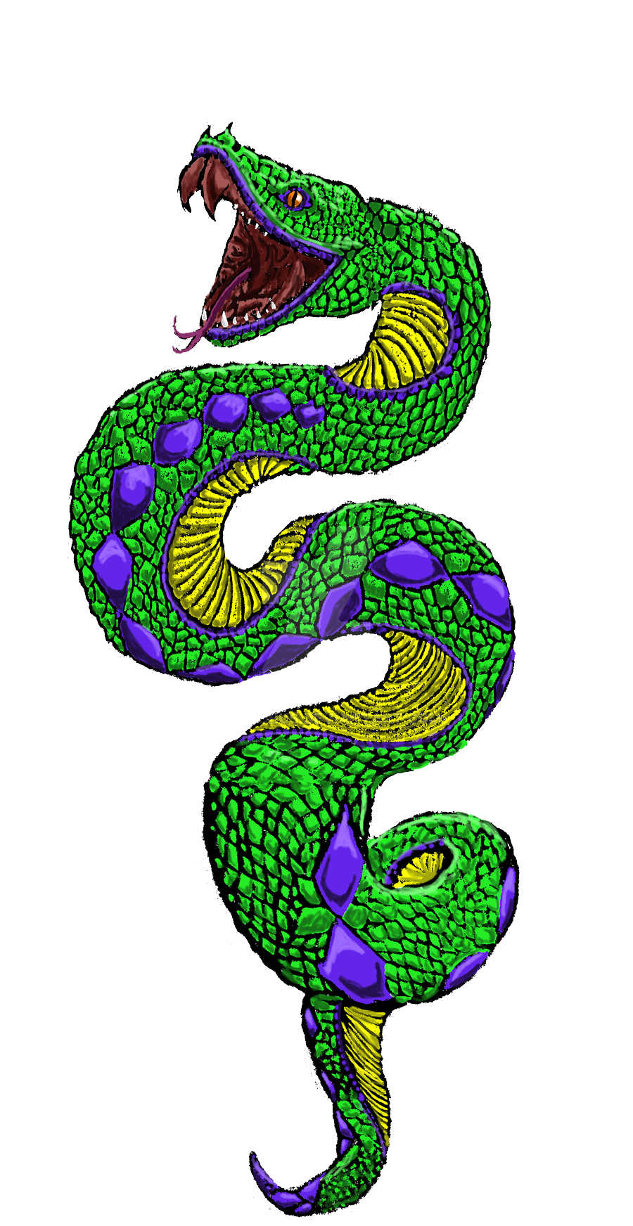 mad clipart snake