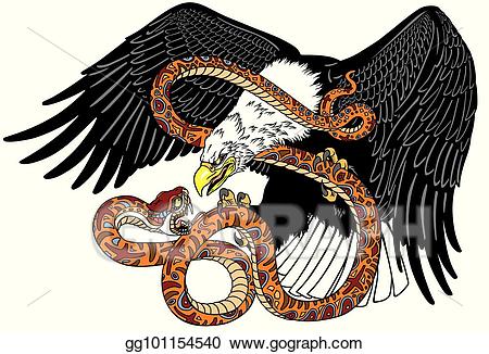 eagle clipart snake