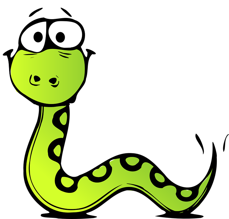 Cartoon serpent image group. Clipart snake easy