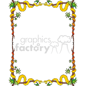 snake clipart frame