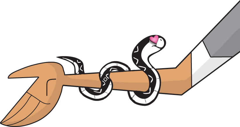 Clipart snake kawaii. Td by mf k
