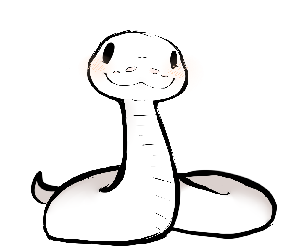 Cute freetoedit . Clipart snake kawaii