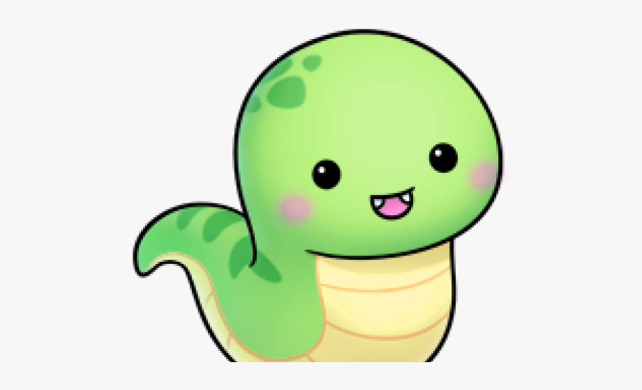 Chibi cartoon cute . Clipart snake kawaii