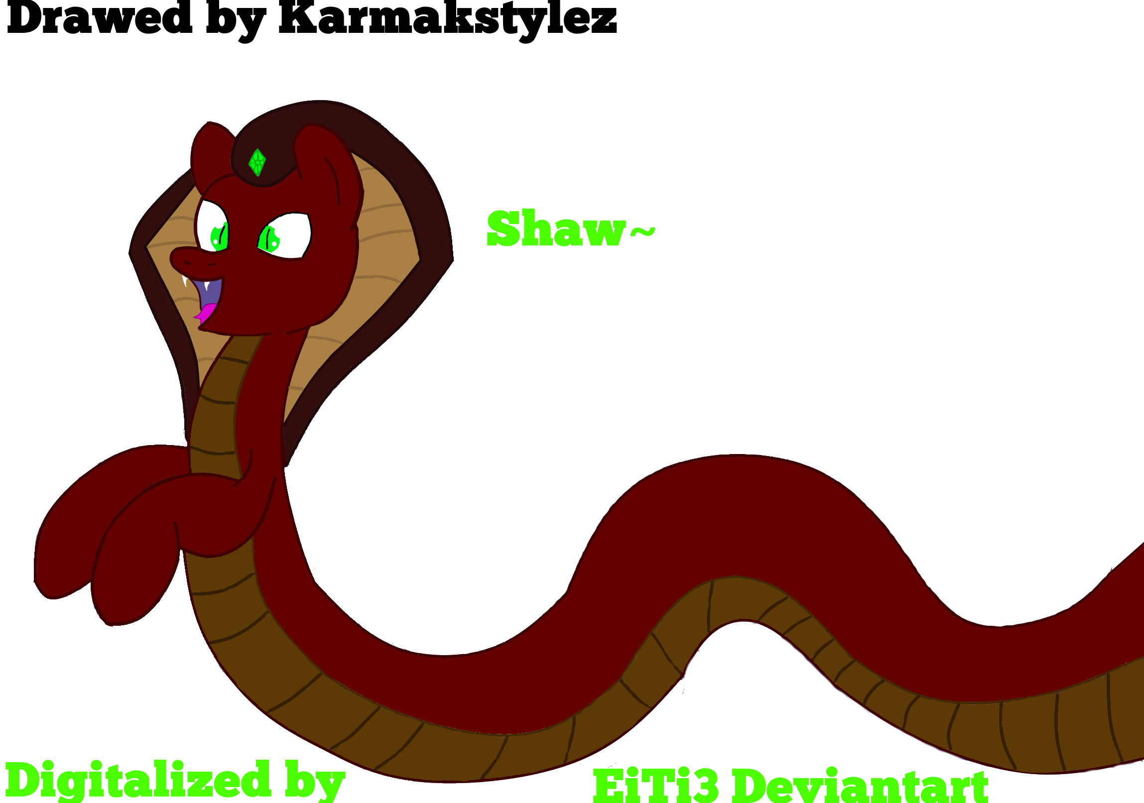 clipart snake open mouth