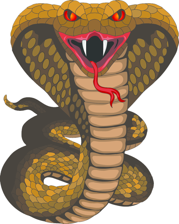 cobra clipart scary snake