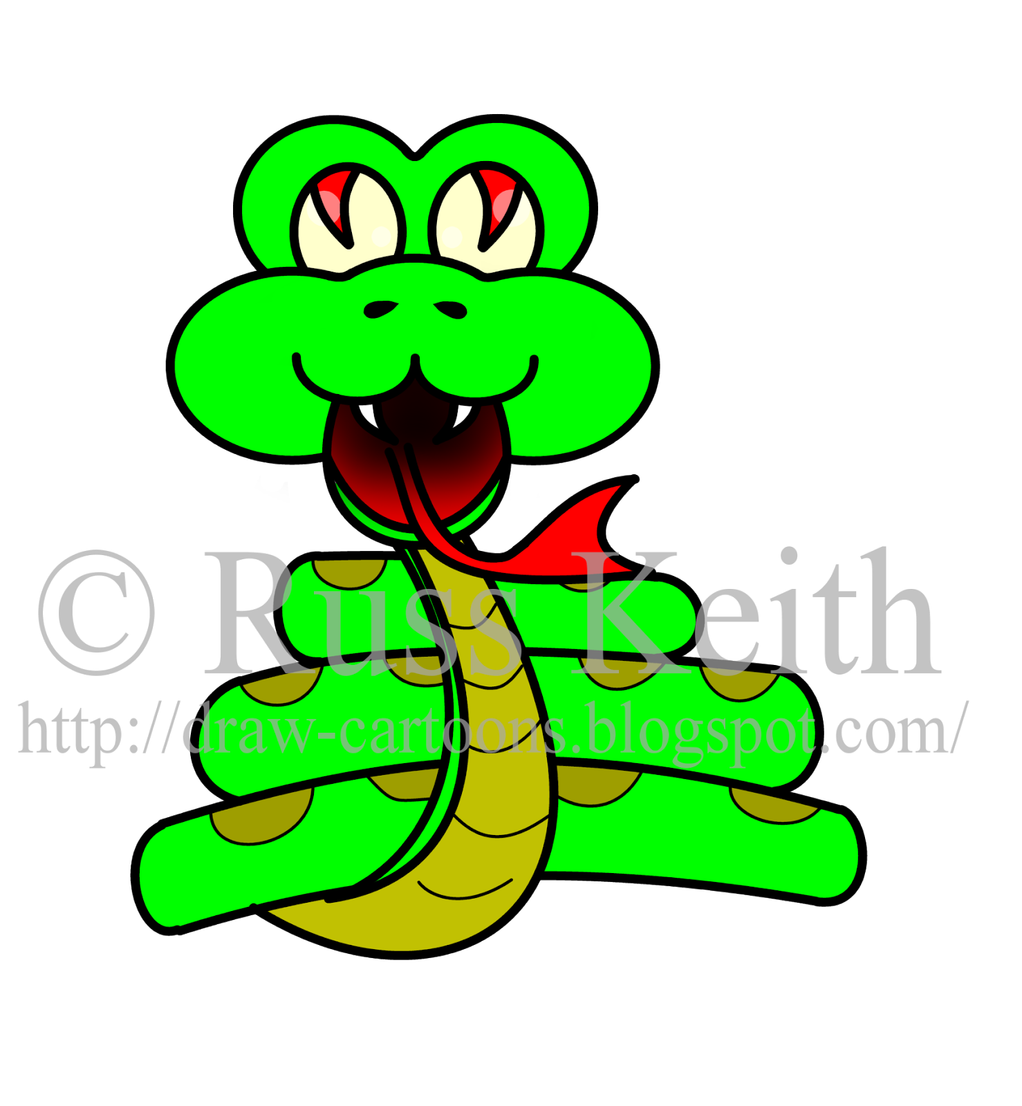 clipart snake tail