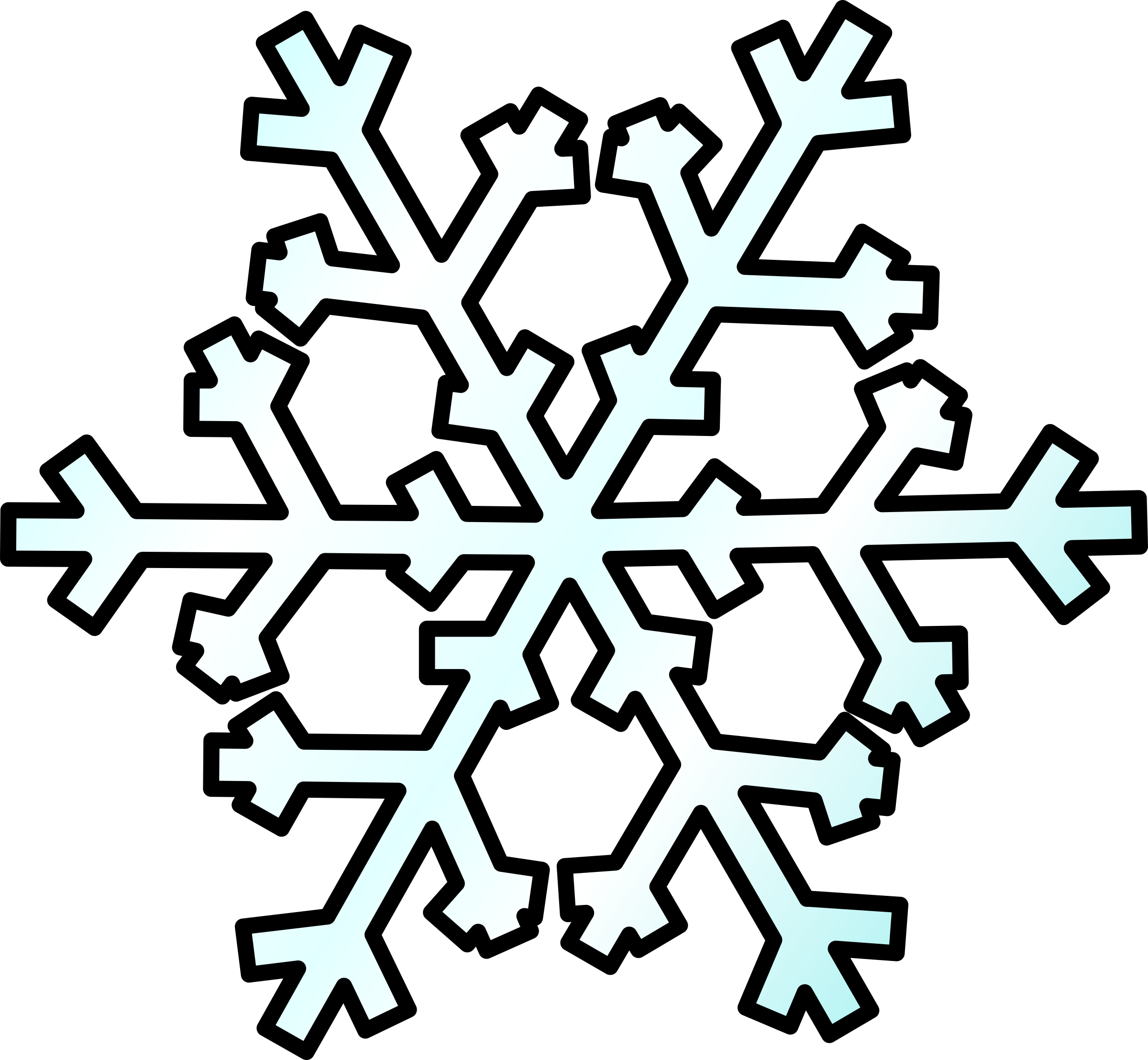 clipart snowflake jpeg