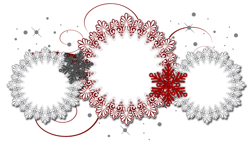 clipart snowflake banner