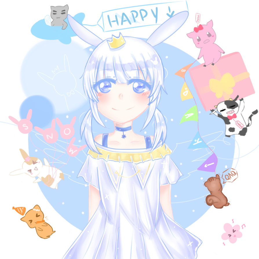By hana mii on. Clipart snow happy birthday