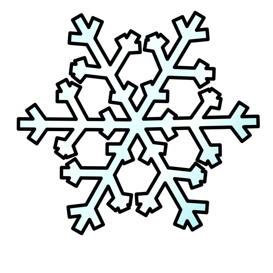 Vector . Clipart snow outline